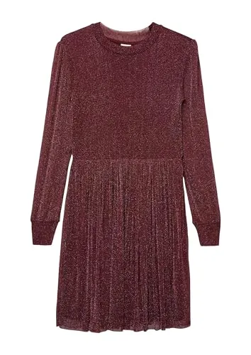 s.Oliver Kurzes Kleid aus weichem Glitzer-Mesh