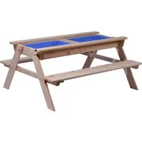 Matschtisch für Kinder - Holz Spieltisch für kreative Wasserspiele - Sandkasten-Spieltisch aus Holz, ideal für Kinder von 3-7 Jahren, fördert die Kreativität und macht das Spielen im Freien zum Erlebnis.