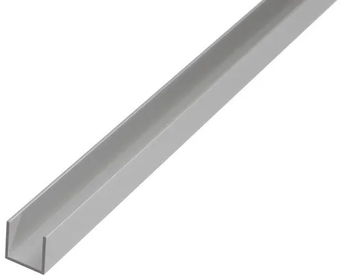 alfer U-Profil 1 m - Eloxiertes Aluminium in Silber - U-Profil aus eloxiertem Aluminium, 1 m lang und ideal für präzise Anwendungen in Bau und DIY-Projekten.
