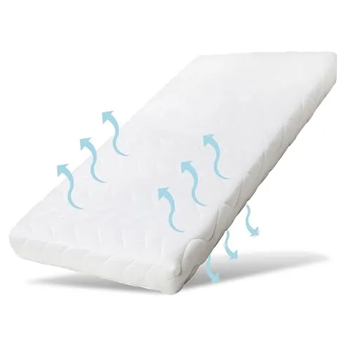 Ehrenkind® Kindermatratze Pur 80x200 | Hochwertige Baby Matratze mit Hygienebezug - Matratzen für optimalen Schlaf - Hochwertige Schaumstoffmatratze sorgt für Stabilität, Sicherheit und hervorragende Luftzirkulation, ideal gegen Hausstaubmilben.