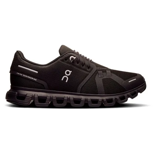 On Cloud 6 Damen Freizeitschuhe Schwarz - Bequeme und stylische Laufschuhe für Alltag und Sport - Laufschuhe mit innovativer CloudTec-Technologie für optimalen Komfort und Dämpfung, ideal für aktive Frauen.