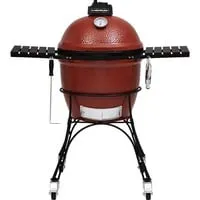 Classic Holzkohlegrill - 46 cm Durchmesser, rot schwarz, ideal für gesellige Grillabende und einfach zu handhaben