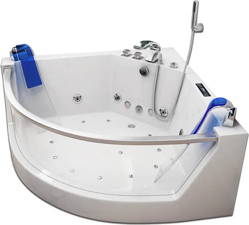 Home Deluxe Atlantic Whirlpool L - Design-Whirlpool für Ihr Badezimmer - Sanitäranlagen & Zubehör, großzügige Maße von 140 x 140 x 64 cm für maximalen Komfort und Entspannung.