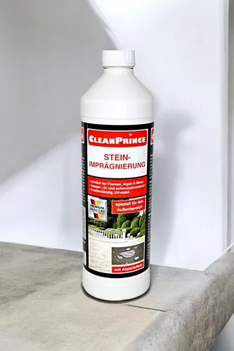 CleanPrince Steinimprägnierung wasserbasierend farblos Naturstein-Imprägnierung, diffusionsoffene, gebrauchsfertige Premium-Imprägnierung