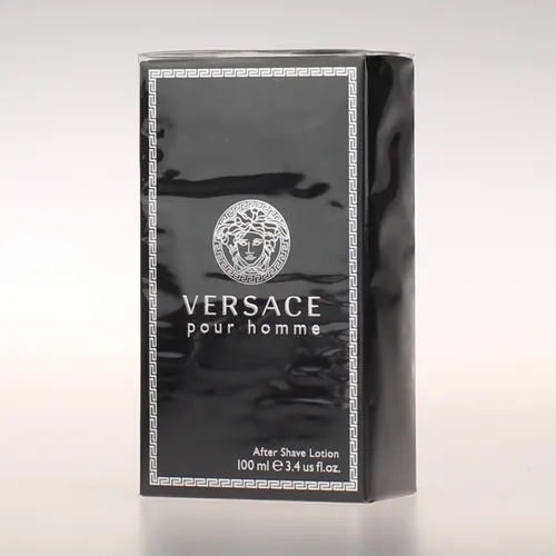 Versace Pour Homme After Shave Lotion 100 ml - Rasur- & Bartpflege, erfrischende After Shave Lotion mit männlichem Duft für ein gepflegtes Hautgefühl nach der Rasur.