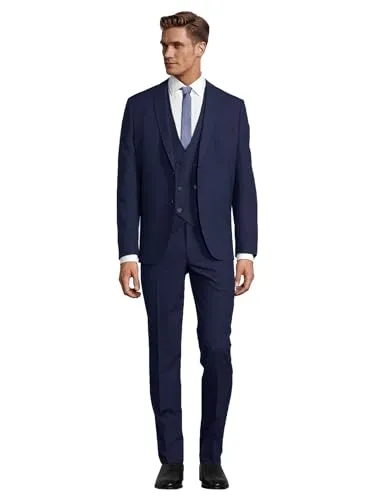 Steffen Klein Anzug 3-teilig mit Weste - Eleganter 3-teiliges Slim-Fit Anzugset von Steffen Klein, bestehend aus Sakko, Hose und Weste. Vielseitig tragbar, ideal für besondere Anlässe und hochwertige Materialien für optimalen Komfort.
