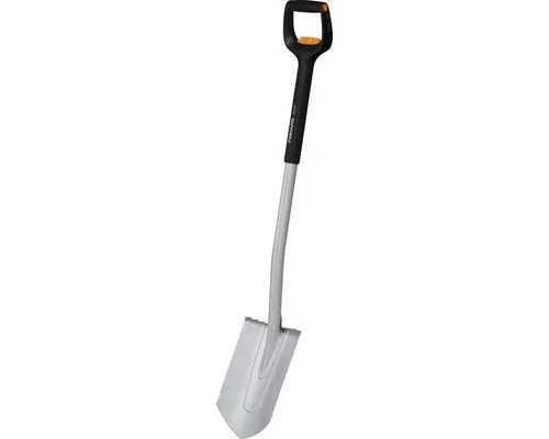 Fiskars Teleskop-Spaten Xact - 111-130 cm, ideal für schwere, steinige Böden mit verstärktem Borstahl-Blatt und ergonomischem Design