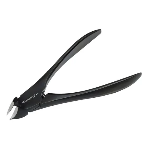 MANePed Kopfschneider Nagelzange - Black Edition für perfekte Nagelpflege - Hochwertige Nagelzange für Finger- und Zehennägel in der eleganten Black Edition. Präziser Schnitt dank scharfem Edelstahl und ergonomischem Design. Ideal für die professionelle Nagelpflege zu Hause.