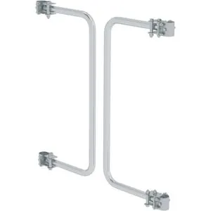 MUNK Sicherungstür 50130 für Podestleiter - Podesttreppe mit selbstschließender Aluminium-Konstruktion, bietet optimale Absturzsicherung und erhöht die Sicherheit auf der Plattform.