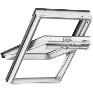 Velux Schwingfenster GGU PK08 0070 Thermo 4274 - Dachfenster mit innovativer Griffleiste für müheloses Öffnen und Lüften, ideal für Räume mit Möbeln darunter. Hochwertige Materialien sorgen für Energieeffizienz und Schalldämmung.