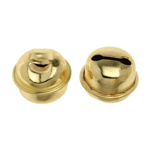 Glorex Rollenglöckchen12 mm goldfarben, 10 Stück