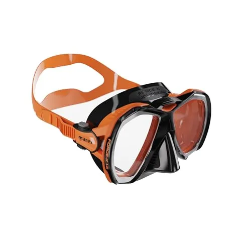 Mares Force-X Liquid Skin Tauchmaske - Orange - Taucherbrille mit LiquidSkin-Technologie für perfekten Sitz und Komfort, ideal für entspannte Tauchgänge.