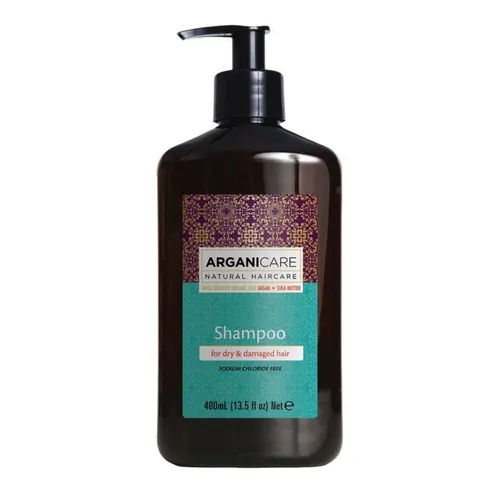 ArganiCARE Haarshampoo für trockenes & geschädigtes Haar 400 ml - Pflegendes Shampoo mit Arganöl für geschädigtes Haar, spendet Feuchtigkeit und verleiht Geschmeidigkeit. Ideal für die tägliche Haarpflege.