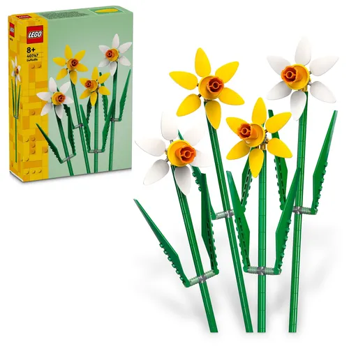 LEGO Narzissen - Künstliches Blumen-Set für kreative Kinder, ideal zum Arrangieren und Kombinieren mit anderen Sets