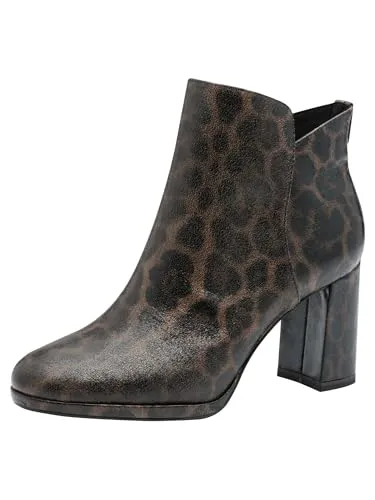 Tamaris Damen Stiefel Vegan braun 37 - Wanderschuhe mit rutschhemmender Antislide-Technologie für sicheren Halt und Memory Foam Fußbett für maximalen Komfort. Elegantes Cut-Out Design und hoher Blockabsatz – ideal für festliche Anlässe.