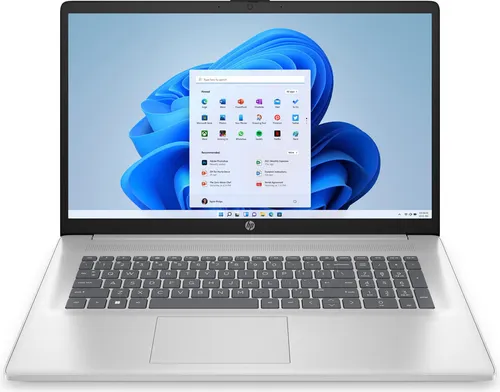 HP Notebook 17-cn3659ng - Silber, 17,3 Zoll, Intel Core i5, 16 GB RAM, 512 GB SSD - Laptops mit 17,3 Zoll Full HD-Display, ideal für Arbeit und Entertainment. Leistungsstarker Intel Core i5 und 16 GB RAM für reibungsloses Multitasking.