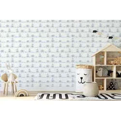 Tadessi Vliestapete Tapete Kinderzimmer M1-No.714, Vliestapete, Blau, Grau, Tapete blau|grau