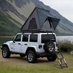 VEVOR Dachzelt Hartschale für 2-3 Personen - Wasserdichtes Dachzelt für Jeep, SUV und Truck, ideal für Camping-Abenteuer mit einer Tragfähigkeit von 272 kg.