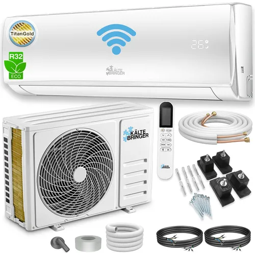 Kältebringer Split-Klimagerät Set, Inverter Klimaanlage 5,1kW - Klimaanlage mit Smart App Steuerung und Bodenkonsole, ideal für Räume bis 91 m², energieeffizient mit A++ für angenehme Temperaturen das ganze Jahr über.