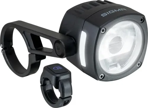 Sigma EOX FL 170 HB E-Bike LED Scheinwerfer Schwarz StVZO - Fahrradbeleuchtung mit 170 Lumen Helligkeit, ideal für sicheres Fahren bei Nacht und im Dämmerlicht, StVZO konform.