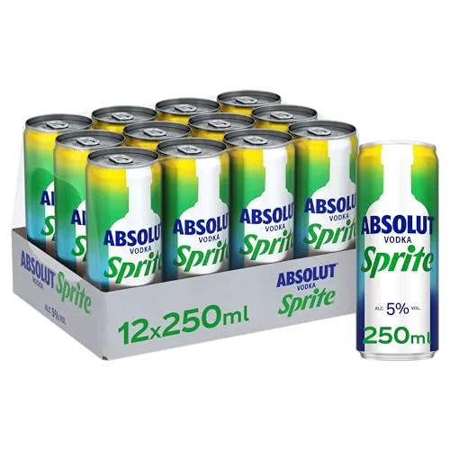 Absolut | Vodka & Sprite | Blik | 12 x 250 ml