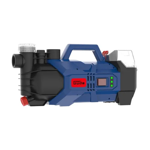 Güde Akku Gartenpumpe GP 18-0 18 V - Wasserpumpen für effiziente Bewässerung, mit integrierten Wasserfilter und max. Fördermenge von 2400 l/h – ideal für Ihren Garten.