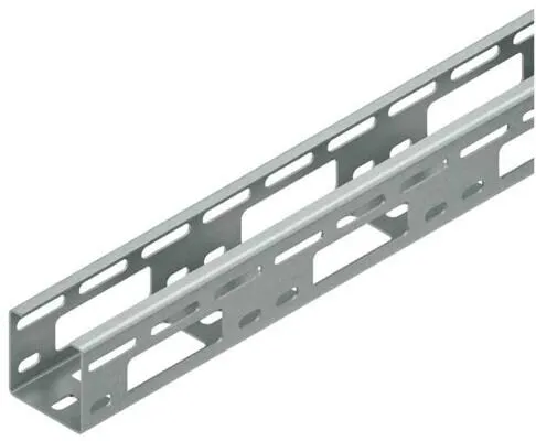 Niedax Verteilerrinne C-förmig 50x50x3000mm - Kabelrinne nach DIN EN 61537, mit gelochter Perforation für flexible Anbringung von Systembauteilen, ideal für die Kabel- und Leitungsführung.