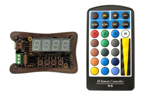 LED-Controller-L Rev.2 für WS2812B & SK6812 mit Fernbedienung - LED-Punktmatrixanzeigen, präzise Steuerung und einfache Bedienung für kreative Lichtgestaltungen.