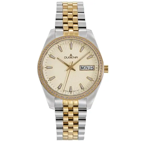 Dugena Damen-Armbanduhr Venetia Stone - Elegante Quarz-Uhr mit Saphirglas und 10 bar Wasserdichtigkeit - Armbanduhren für Damen, kombiniert elegantes Design mit robustem Edelstahl und hochwertigem Saphirglas für höchste Langlebigkeit und Stil.