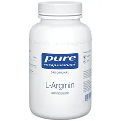 Pure Encapsulations L-Arginin Kapseln - Hochwertiges Nahrungsergänzungsmittel - Arzneimittel zur Unterstützung der Blutzirkulation, laktose-, fruktose- und glutenfrei für maximale Verträglichkeit und optimale Bioverfügbarkeit.