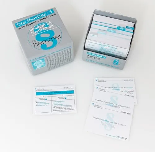 - Shorties Box 5 - Strafrecht AT / BT: Shorties - in 20 Stunden zum Erfolg (Karteikarten - Strafrecht) 35500