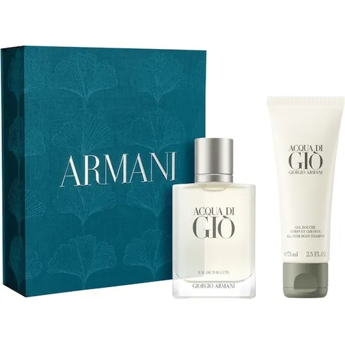 Giorgio Armani Acqua di Giò Homme Duftset 1 Stk - L'Oreal Luxe Mother's Day, limitiertes Duftset mit 50ml Eau de Toilette und 75ml Duschgel, inspiriert vom Ginkgo-Muster, ideal als Vatertagsgeschenk für frische Meeresnoten.