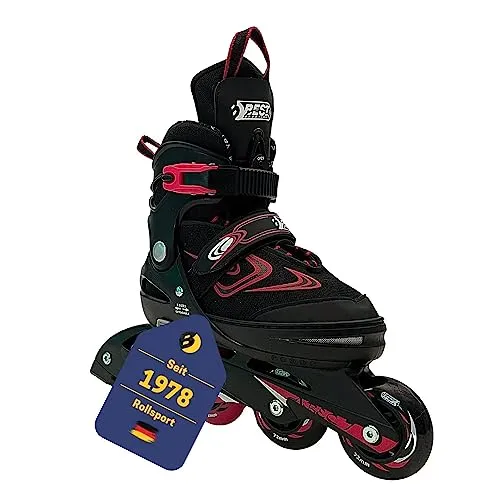 Best Sporting Schlittschuhe - Verstellbare Inliner für Jugendliche mit Bremse - Schlittschuhe für Kinder und Jugendliche, größenverstellbar von 29-41, mit hohem Tragekomfort durch Memory-Schaum und sicherem Halt dank 3-fach Sicherheitsverschluss. Ideal für lange Nutzung und schnelle Beschleunigung.