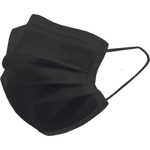 Unigloves Profil Plus Mundschutz mit Gummizug 2005, Schwarz 50 Stk