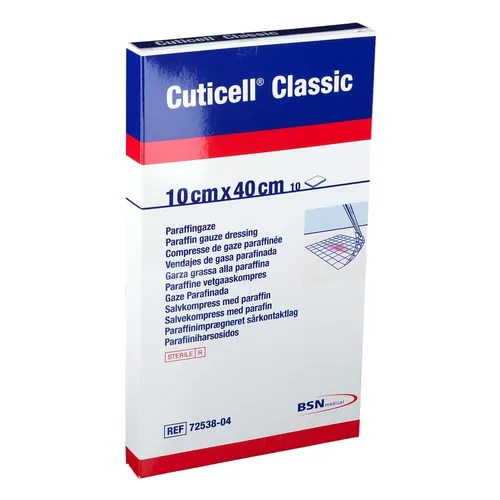 CUTICELL Classic 10 x 40 cm - Hochwertige Wundauflagen - Erste-Hilfe-Heftpflaster & Verbandsmaterial, ideal für die Wundversorgung mit hoher Saugfähigkeit und guter Hautverträglichkeit.