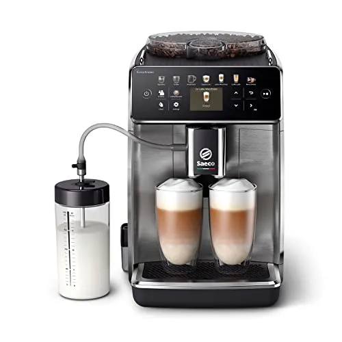 Saeco SM6585/00 Kaffeevollautomat - 1.500 Watt, 15 bar Pumpendruck und 2-Tassen-Funktion für perfekten Kaffee, Cappuccino und Latte Macchiato