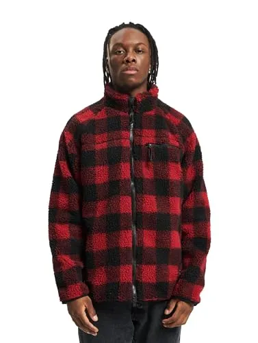 Brandit Teddyfleece Jacket red/black Gr. 4XL - Funktionsjacke aus hochflorigem Teddy-Fleece mit hoher Wärmeleistung, atmungsaktivem Innenfutter und praktischen Taschen – ideal für kalte Tage.