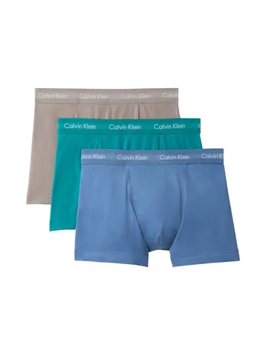 Calvin Klein Underwear Trunk TRUNK 3PK - Bunte Unterwäsche mit Logo-Elastikbund - Praktisches 3er-Pack Trunks in bunten Farben für einen modernen Look. Enganliegend mit elastischem Bund für optimalen Tragekomfort. Maschinenwaschbar und ideal für den Alltag.