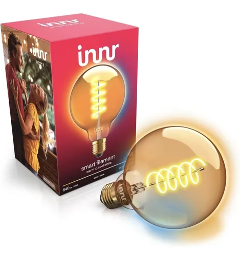 innr Zigbee E27 Smart Lampe - Energiesparlampe mit LED-Technologie, dimmbar und kompatibel mit Alexa für smartes Lichtmanagement.