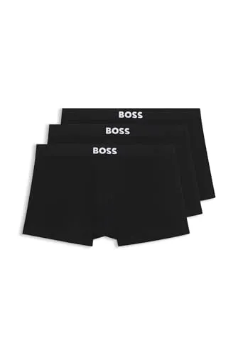BOSS Trunk 3P BOSS ONE x David Beckham schwarz L (52) - Herrenunterhosen aus der BOSS ONE Kapselkollektion, eng anliegend, aus elastischem Jersey für optimalen Tragekomfort. Maschinenwaschbar und in stylischem Schwarz.