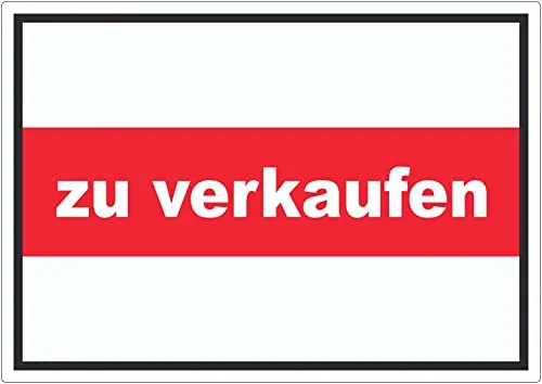 zu verkaufen Aufkleber mit Text Werbeaufkleber A2 (420x594mm)