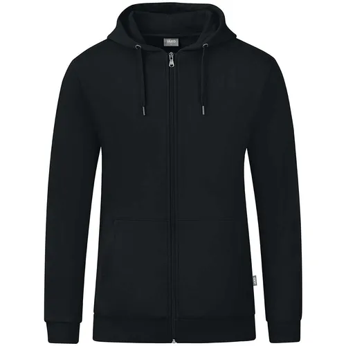 Jako Men Basic-Kapuzen-Jacke Organic, Schwarz, S - Funktionsjacken aus kontrolliert biologischem Anbau, mit weicher, angerauter Innenseite und waschbar bis 60 °C – perfekt für umweltbewusste Sportler.