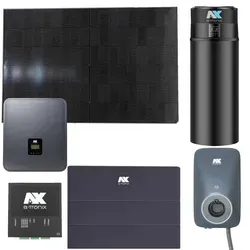 a-Tronix HEMS PV-Set 10 kWp - Powerstations: Komplettes Set mit 300L Warmwasser-Wärmepumpe, 11,5 kWh Speicher und Wallbox für effiziente Energieversorgung und nachhaltige Nutzung.