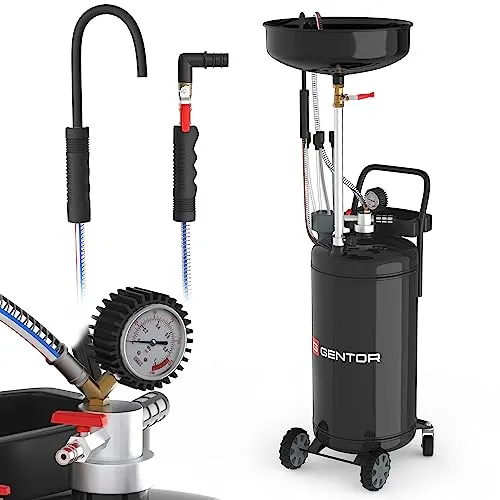 JOYHUT Ölabscheider 80 l - Effizientes Ölauffanggerät - Ölwechselwerkzeuge: Praktisches Ölauffangsystem mit 80 l Tankinhalt, verstellbarer Höhe von 97-166 cm und flexibler Schlauchlänge für müheloses Entleeren.