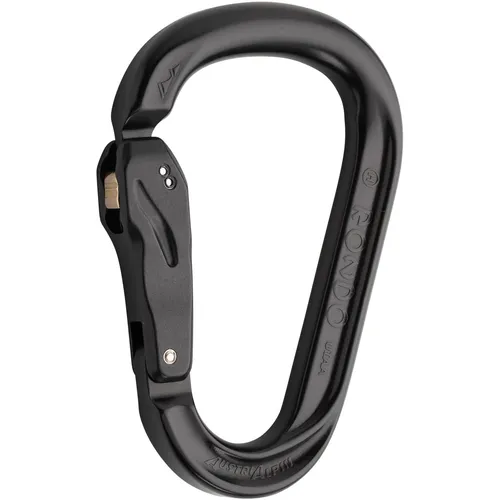 AustriAlpin HMS Rondo ID Slide-Autolock - Karabiner black - Karabiner mit Slide-Autolock-Verschluss für einfaches Handling und maximale Sicherheit. Ideal für Kletterer, die Wert auf Robustheit und Langlebigkeit legen.