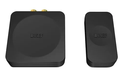 KEF KW1 Wireless Subwoofer Adapter Kit - Schwarz, unauffälliges Design für einfache Verbindung und optimale Klangqualität