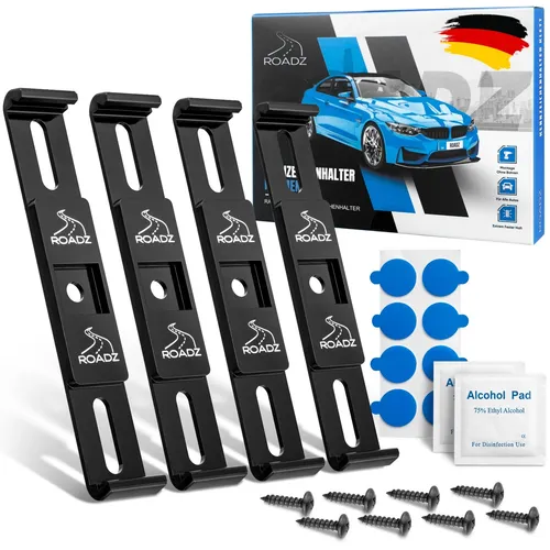 ROADZ® Kennzeichenhalter Rahmenlos - [werbefrei & legal] - Nummernschildhalter