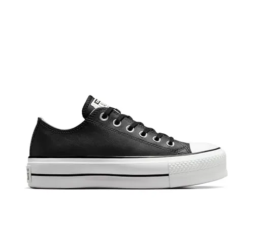 Converse Chuck Taylor All Star Platform Canvas Black 560250C_42 - Freizeitschuhe mit Plattform-Sohle für zusätzlichen Komfort und Style.