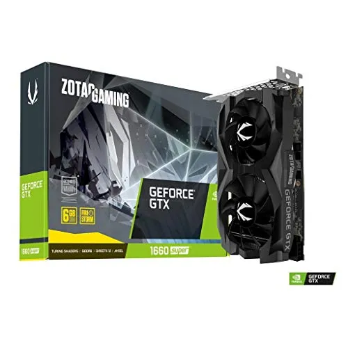 Zotac ZT-T16620F-10L Grafikkarte - NVIDIA GeForce GTX 1660 SUPER 6 GB GDDR6 - Grafikkarten | Erlebe beeindruckende Gaming-Performance mit der NVIDIA Turing Architektur und ultra-schnellem GDDR6-Speicher für ein intensives Spielerlebnis.