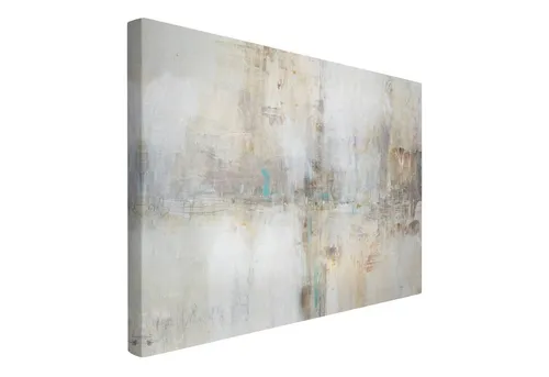 Bilderdepot24 Leinwandbild Abstrakt Modern Malerei Gemälde Art Essenz grau Bild auf Leinwand XXL, Wohnzimmer Schlafzimmer Küche Flur Wandbild Kunstdruck Wanddeko Druck